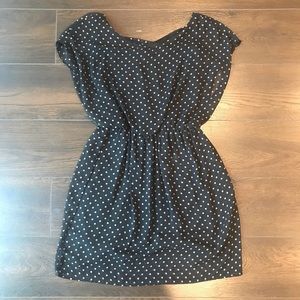 LUSH black and tan polka dot dress